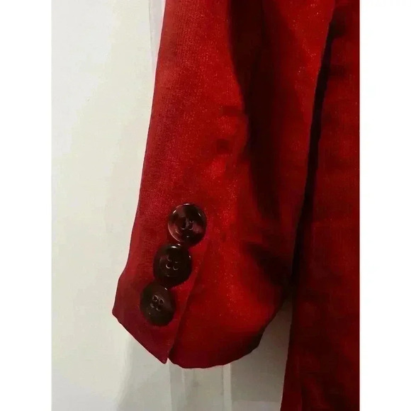 Valerie Stevens Wool Classic Orange Jacket Blazer Size 4 (0186) - Picture 4 of 15